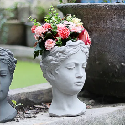 High Quality Concrete Flower Pot Mold with Inner Silicone and Outer FRP Shell Reusable Easy to Demold for Garden Planter Casting