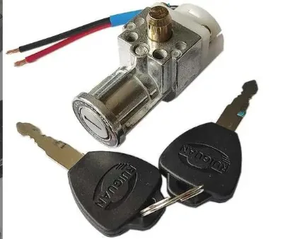 Electric Bicycle Ignition On/off Key Switch QianHe Heavy Load E-bike Li-ion Battery Casing Lock