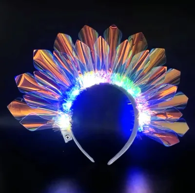 Headbands Nightclub Party Festival Costume Luminous Flash Glowing Hair Band Tiara LED Light up Headband