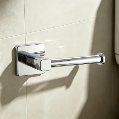 TOPWAY Toilet Roll Holder Zinc Alloy SS201 Tube with Chrome Finish