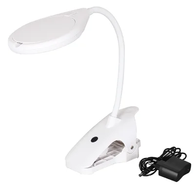 Tabletop Clip Magnifier Lamp led Light Magnifying Glass NO.BC90C