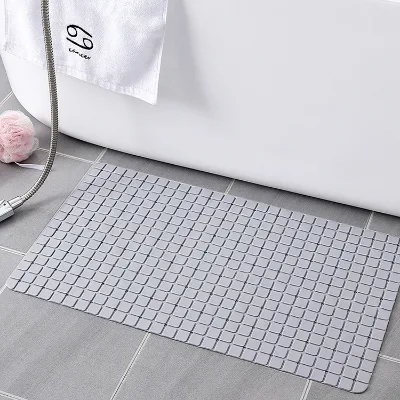 Eversoul Factory Direct Waterproof Anti-Slip Bathroom Floor Pad Bathtub Silicone Bath Mat With Suction Cups
