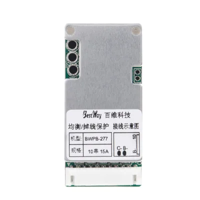 Hardware BMS LiFePO4 4s 8s 12v 24v 10a 15a with balance function over charge/discharge/temperature protection
