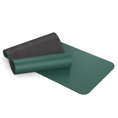 Custom Logo Printed Natural Rubber PU Eco-friendly 4mm 5mm Set Non-slip Travel Dark Green Yoga Mat and Bag High Quality OEM ODM