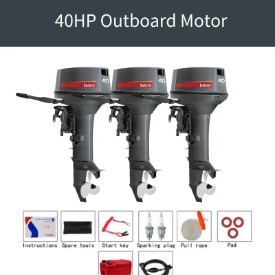 40HP 2 Stroke Outboard Engine Fits Yamaha for Inland River Passenger Transport Skiffs with Gearbox
