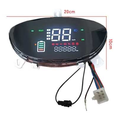 Electric Motorcycle Smart Digital Speedometer LDC Display Meter for Ebike