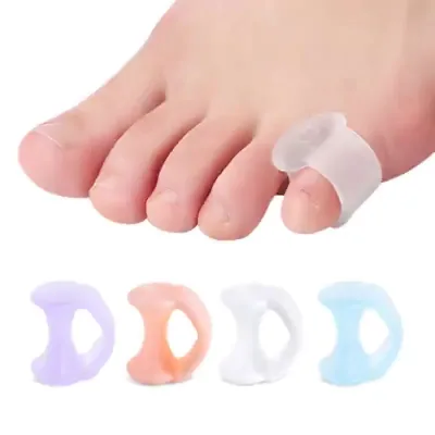 2025 TP013 Silicone Single Ring Toe Separator Elastic Hallux Valgus Foot Care Toe Stretcher Soft Overlap Toe Spacer