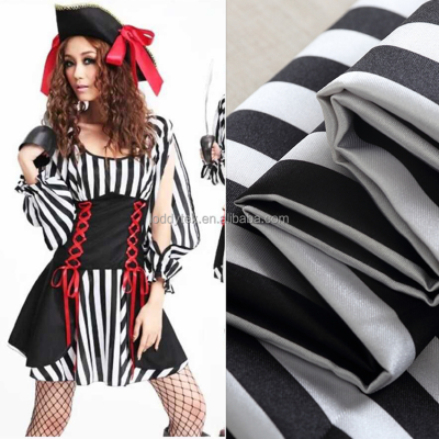 Black and White Stripes Fabric