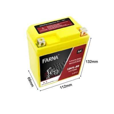 Factory Wholesale Low Self Discharge YTX7 6AH 72WH Sodium-Ion Battery Snowmobile Motorcycle for Extreme Weather Using