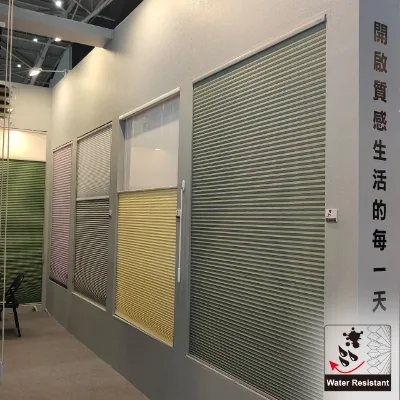 Water Resistant Horizontal Blinds Upper and Lower Biparting Open Light Filtering Plastic Modern Design for Casement Window