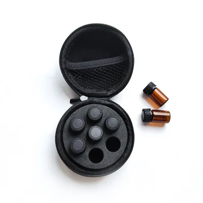 Essential Oil Box Custom 5 10 ml Essential Oil Case EVA Hard Portable Smellproof 7 Bottle Essential Oils Organizer Box