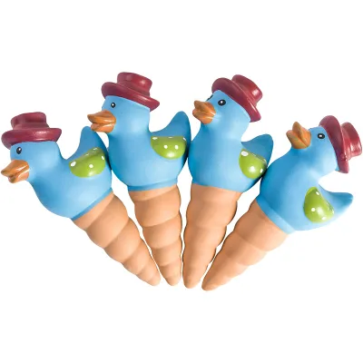 Duck Shaped Terracotta Watering Spikes, Custom Shape Automatic Wine Bottle Self Watering Stakes for Plants & Flower