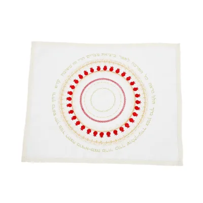 Oem Service Embroidery Jewish Bread Cover Gift Satin Challah Cover