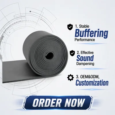 Kuliwei Custom Size Inoue PORON Foam Jumbo Roll Self Adhesive Poron PU Foam Raw Material for Die Cutting Processing
