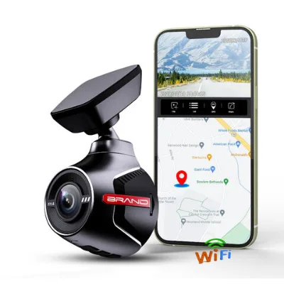 4K Dash Camera for Cars Front and Rear Hidden with Battery Mini Car Dvr Built-in GPS WIFI Motion detection