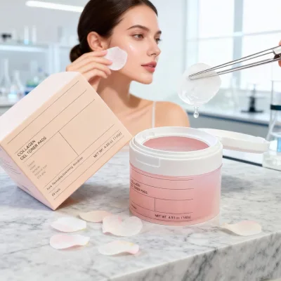 Gentle Organic Collagen Cotton Facial Pads for Makeup Removal and Daily Cleansing Suitable for All Skin Types