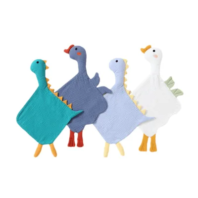 Custom Baby Security Blanket 38x54cm Skin-Friendly Toy Animals Baby Security Blanket