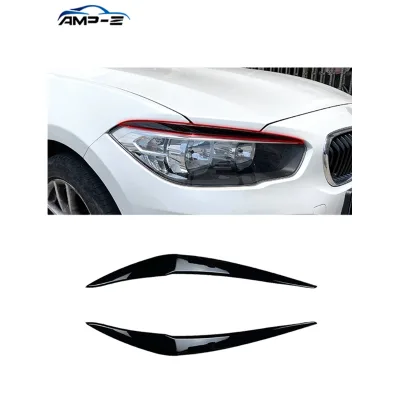 Car Modified Carbon Fiber Look Front Fog Lamp Eyebrows for BMW 1 Series F20 Car Body Kit Car Accessories