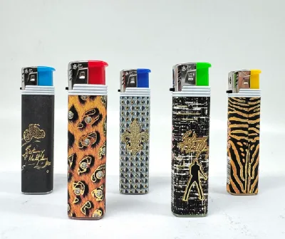 High Quality Plastic Candle Lighter Custom Windproof Flame Lighter Cigarette Lighters