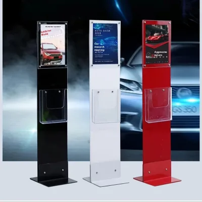 Automobile Vehicle Acrylic Information Card Holder Car Parameter Display Auto 4S Shops Parameter Floor Card Display Rack Stand