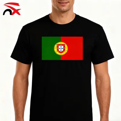 Wholesale Breathable Portugal Flag Jersey Sports Fan Celebration for Team Support Summer Shirts Football Fan Cheering Gifts