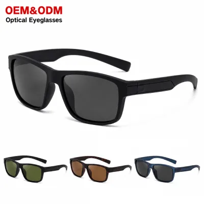 Outdoor Men's Polarized PC Frame Sunglasses with UV400 Protection Full Rim Design & Adjustable Strap for Cycling CZh608py