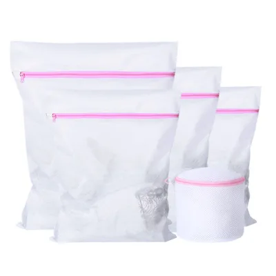 Hot Sale Custom Polyester Mesh Laundry Bags for Washing Machine Lingerie Blouse Bra Hosiery Laundry Bag