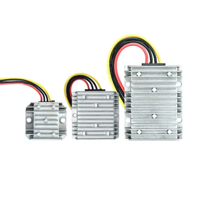 Calculus 15-35V 12V DC/DC Step Converter 10-30A 120-360W IP68 Waterproof Aluminum Alloy 96% Efficiency Single for Golf Cart