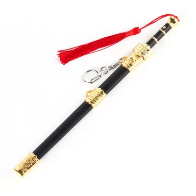 High Quality Chinese Traditional Famous Sword of Yuewang with Tassel Model Toy Luxurious Metal Craft for Swordmen's Present