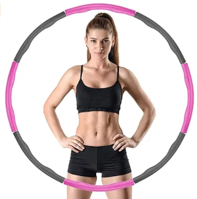 Hot Sale Detachable Fat Burning Hula Hoops Ring Exercise Lose Weight Fitness Weighted Hula Loop Hoop for Adult