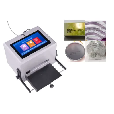 Smart Touch Screen Semi Automatic Desktop Plastic Bottle Date and Batch Printing Machine for Printing Expiration Date