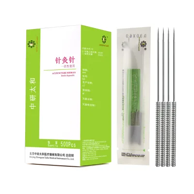 Disposable Sterile Acupuncture Needles Normal Size Acupuncture Needle With Guide Tube