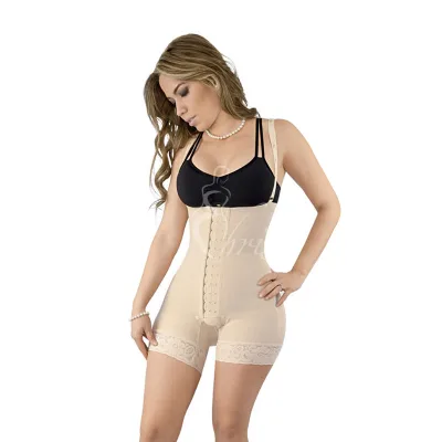 Fajas Media Pierna Breathable Hooks Tummy Control Shaperwear Push up Butt Lifter Pants Stretchy Custom High Waist