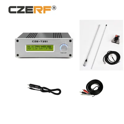 25W Wireless Stereo FM Transmitter with New Car Antenna 1 Year Warranty for Professional Car Use
