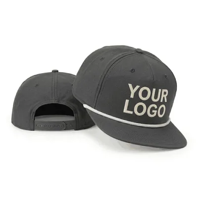 SHINY Top Sale Premium Nylon 5 Panel Custom Rope Hat Snapback Golf Hat with 3D Woven Patch for Men Women