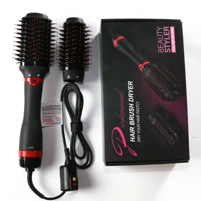 Ulelay Ready Stock 1200 Watts Multi Functional Best Hot Air Brush Comb 3 in 1 Hair Dryer Brush