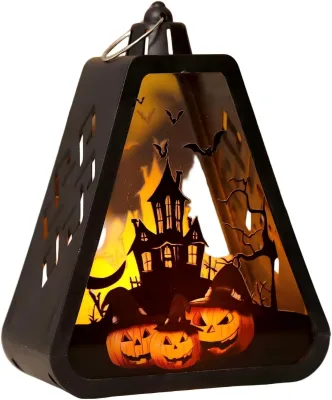 Halloween Portable LED Candles Battery Operated LED Candles Light Candle Holder Desktop Ornaments for Festive Gifts Party Favor