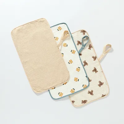 Kangobaby Portable Baby Travel Change Mat Washable Newborn Urine Pads Custom Designs Baby Diaper Change Mat