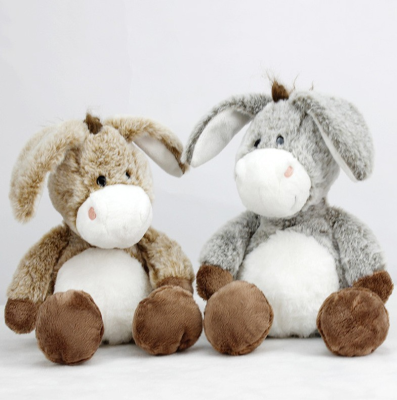 Wholesale Multi Color Soft Horse Donkey Plush Toy Animal Real Lifelike Cute Simulation Stuffed Donkey Toy for Sale