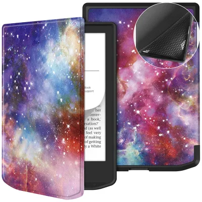 Wholesale Printing Soft TPU PU Leather Flip Kickstand Protective Tablet Back Cover Case for Pocketbook Verse