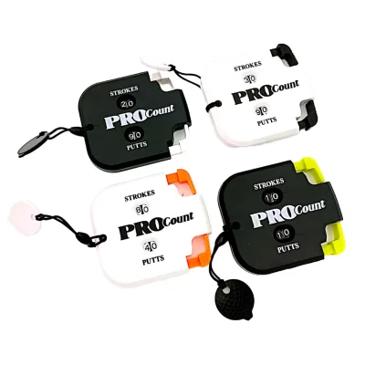 4-Color PVC Durable Golf Mini Score Counter Portable Multi-Function Two Digit Scorekeeper Quick Zero Return Indoor/Outdoor Use