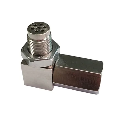 90 Degree Iron O2 Oxygen Sensor Extender M18X1.5 02 Bung E3 Mini Extension Cat with Stainless Steel Ternary Catalyst