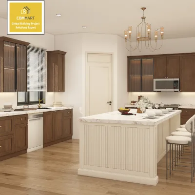 Modern White Kitchen Cabinets Designs Walnut Wood Custom Project Kitchen Pantry Cabinets