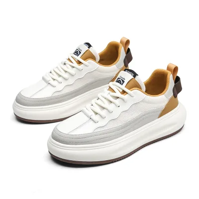 39-44 Wholesale Canvas High Top Casual Walking Shoes White Breathable Lightweight Lace-up Anti-slip Comfortable Summer Winter