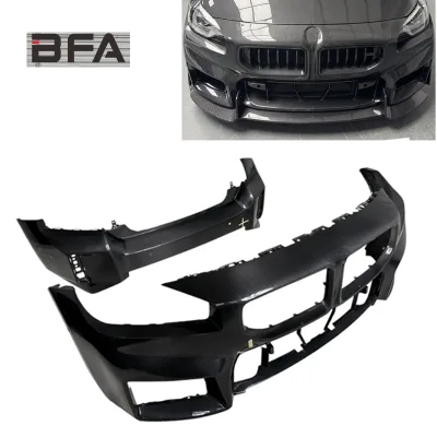 Pre-preg & Dry Carbon Fiber Front & Rear Bumper Body Kit for BFA G87 / M2 2023+