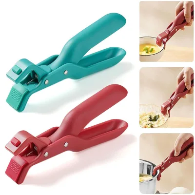 Multi-Purpose Plastic Non-Slip Heat Insulation Anti-Scald Clamp Bowl Clip for Dish Bowls Pots Plates