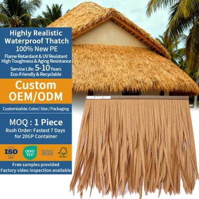 Fire Proof Tetto Sintetico Artificial Paja De Techo Telhas Com Thatched Telhado De Palha Thatching Roof