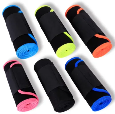 High Quality Custom Logo Sports Tummy Sauna Wrap Sweat Band Slimming Sweat Belt Waist Trimmer for Men Women