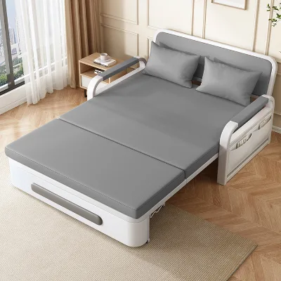Furniture Sleeper Sofa Chair Recliner Lounge Couches Metal Frame Foldable Sofa Cum Bed Storage Modern Folding Sofa Bed