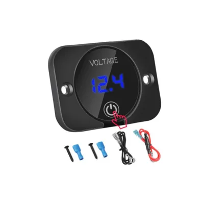 12-24 v Automotive Motorcycle Touchscreen Power Switch Dual-Function Voltmeter